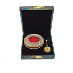 زعفران هدیه ستاره زعفرانیه مدل ترمه طرح لعیا کد 03 وزن 0.5 مثقال