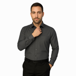 پیراهن مردانه آیکت کد 03 رنگ ذغالی