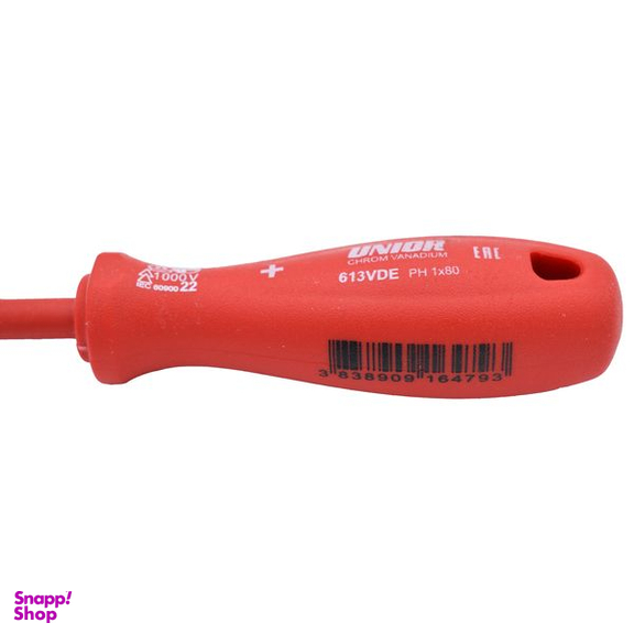 پیچ گوشتی چهارسو یونیور مدل 613VDE-PH1x80