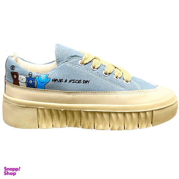 کفش زنانه مدل عروسکی کد 1108 رنگ آبی