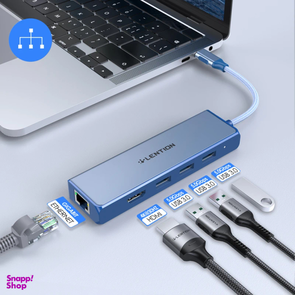 هاب 5 پورت USB-C لنشن مدل C25 HE