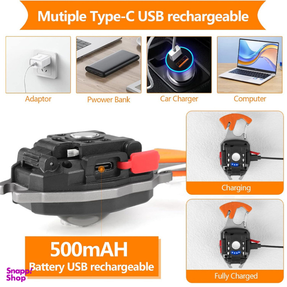 چراغ قوه و گجت کمپینگ 7 کاره مدل Multifunctional Camping Gadget
