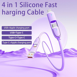 کابل شارژ USB/Type-C به Type-C/Lightning کد 5500044 طول 1 متر