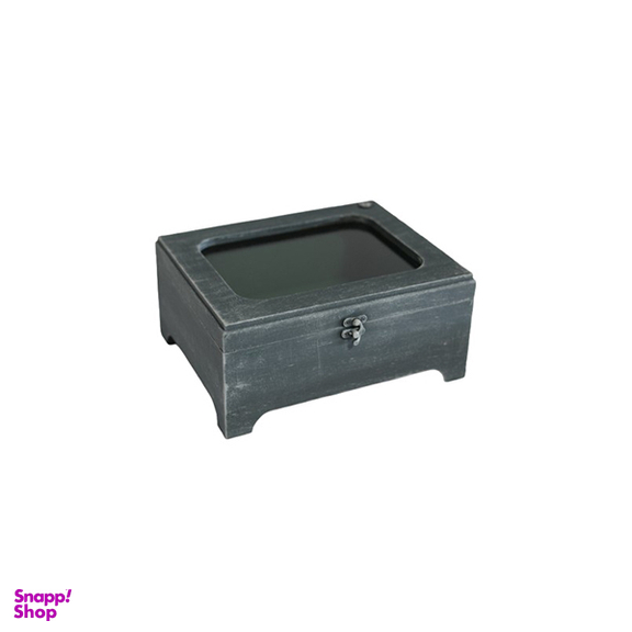 جعبه چوبی محک طرح کهنه کاری طوسی کد 962517