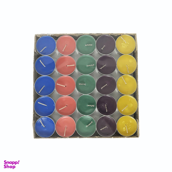 شمع وارمر پنت مکس مدل رنگی Colorfull مجموعه 50 عددی
