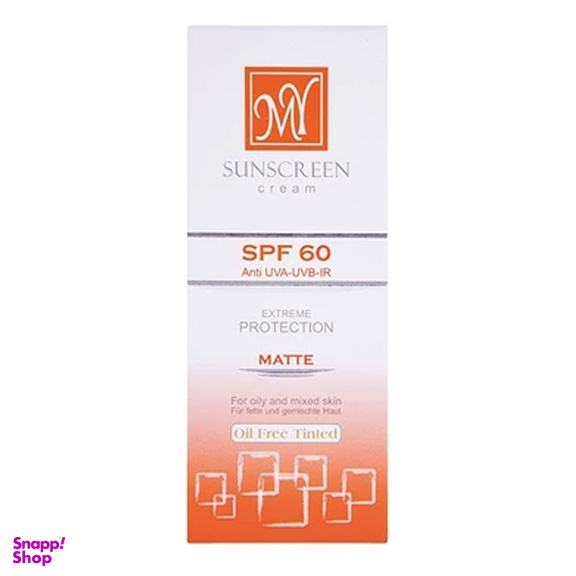 کرم ضدآفتاب SPF60 بدون رنگ مای حجم 50 میلی‌ لیتر مجموعه 2 عددی