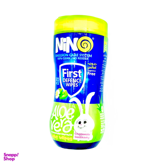 دستمال مرطوب کودک نینو مدل 01 بسته 70 عددی