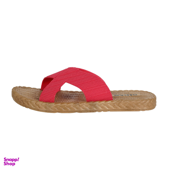 دمپایی زنانه نیکتا مدل حصیری رنگ قرمز