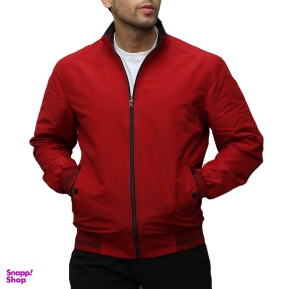 کاپشن بهاره مردانه مدل دورو رنگ قرمز