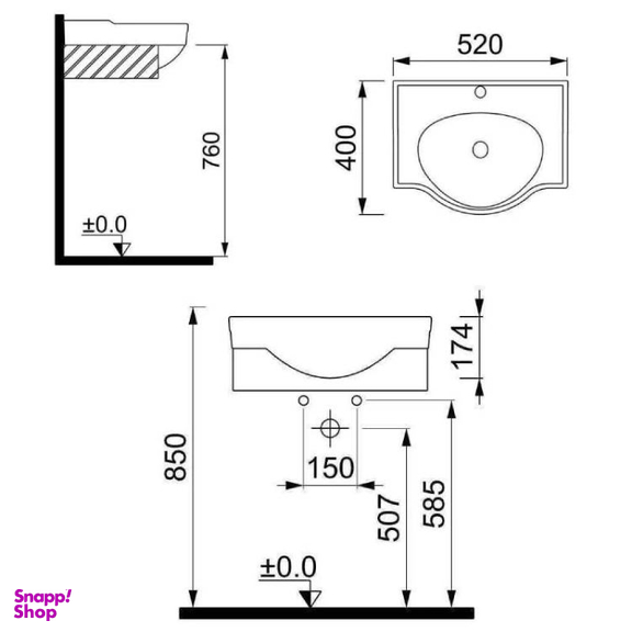 ست روشویی و کابینت مروا کابین مدل رزا کد 52