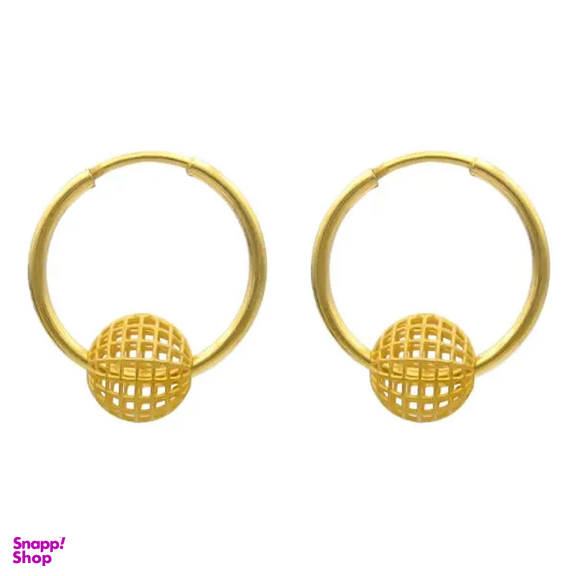 گوشواره طلا 18 عیار زنانه کاپانی مدل فیوژن کد KE019