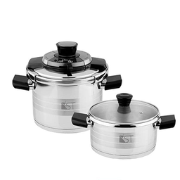 زودپز دوقلو کی اس تی مدل 6080 گنجایش 6 و 4 لیتر