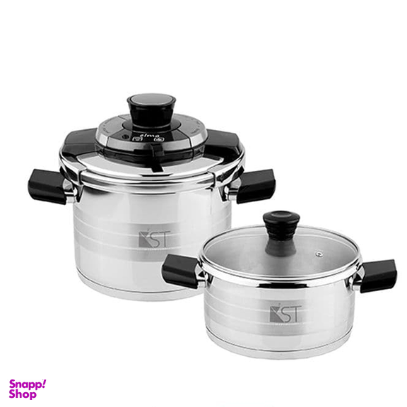 زودپز دوقلو کی اس تی مدل 6080 گنجایش 6 و 4 لیتر