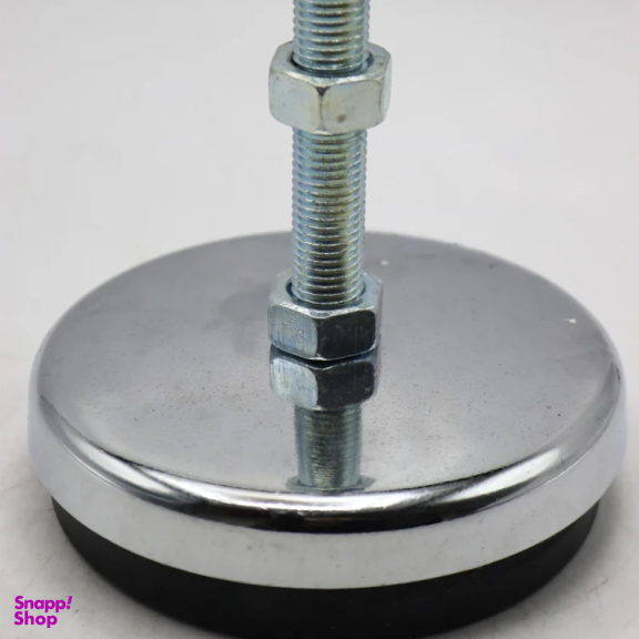 پایه ضربه گیر مدل کف لاستیکی کد YP-NIKEL CHROME-134MM/14MM