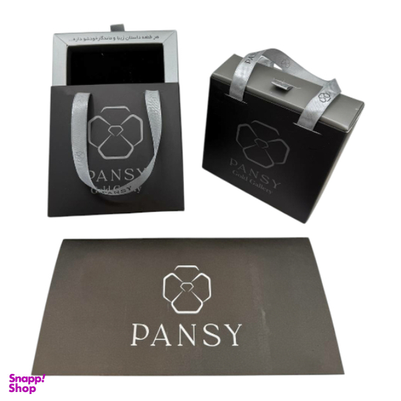 دستبند طلا 18 عیار زنانه پانسی مدل گل کد D21066