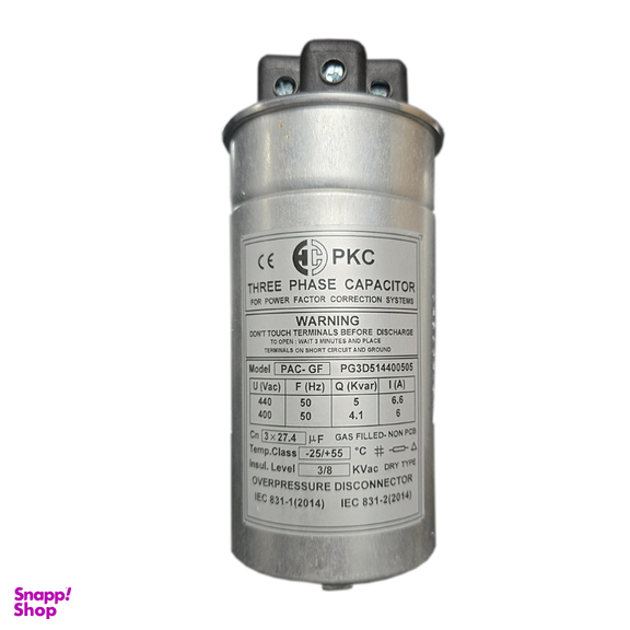 خازن سه فاز سیلندری روغنی مدل PKC 440V ،5 KVAR