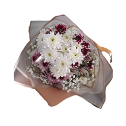 دسته گل طبیعی نارگل مدل داوودی کد 02