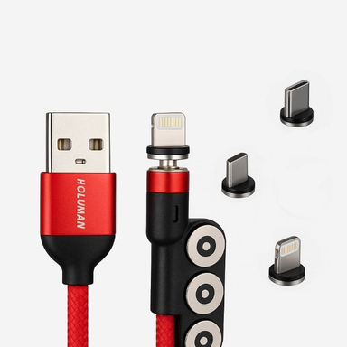 کابل تبدیل USB به Type-C/Lightning کلومن مدل KD_M60 طول 1 متر