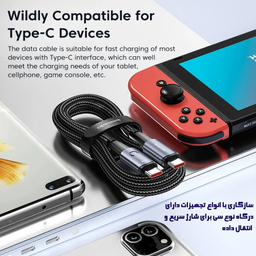 کابل تبدیل USB-C توکی مدل TQ-X02 طول 1 متر