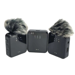 میکروفون بی سیم یقه ای مدل SX63 مجموعه 3 عددی