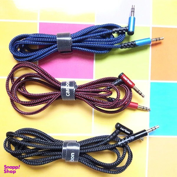 کابل Jack 3.5mm کربن مدل AUX طول 1.2 متر