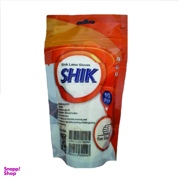 دستکش لاتکس شیک کد glm10 سایز M بسته 10 عددی