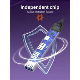 USB هاب 4 پورت USB/Type-C الدینیو مدل DS-64C