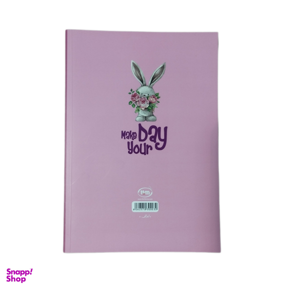 دفتر مشق 80 برگ کلیپس طرح خرگوش کد 01