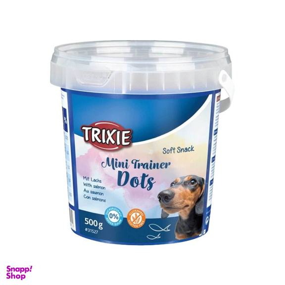 تشویقی سطلی سگ تریکسی مدل Mini trainer dots وزن 500 گرم