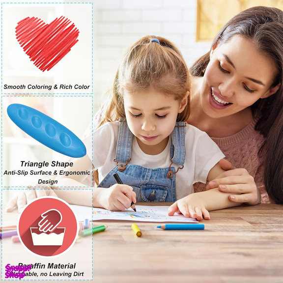 مداد شمعی جادویی 36 رنگ مدل بادومی کد 036