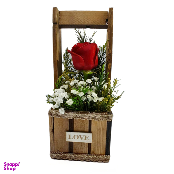 سبد گل طبیعی مدل رز کد 101