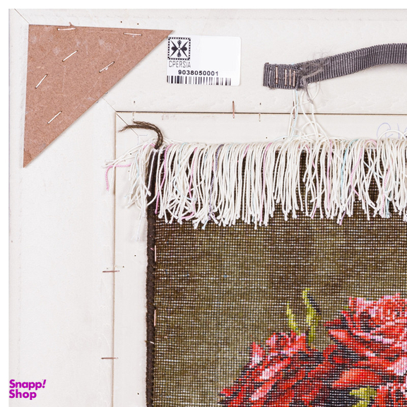 تابلو فرش دستباف سی پرشیا مدل گل در گلدان سفالی کد 903805