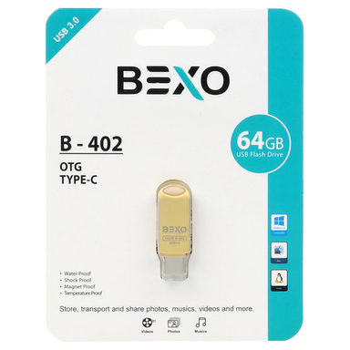 فلش مموری بکسو مدل B-402 USB 3.0 ظرفیت 64 گیگابایت