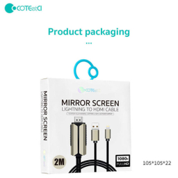 کابل HDMI به لایتنینگ و USB کوتتسی کد 33022 طول 2 متر