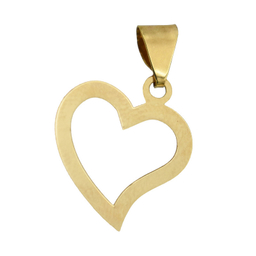 آویز گردنبند طلا 18 عیار زنانه الن نار مدل قلب کد 3852774