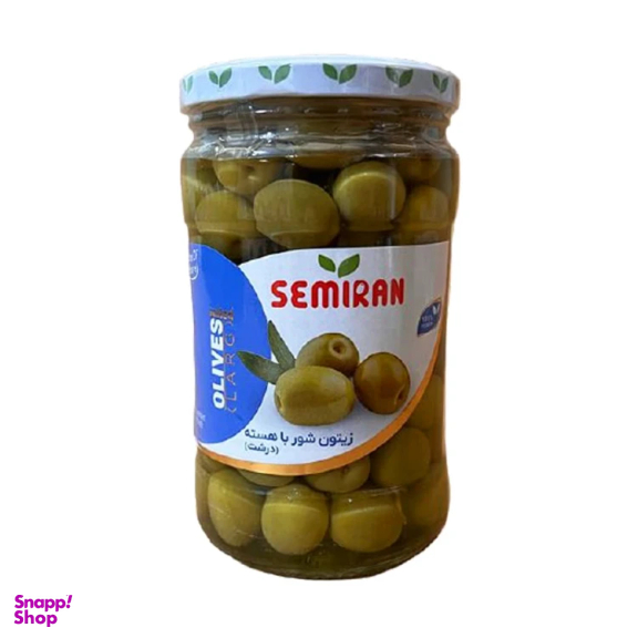 زیتون شور باهسته درشت سمیران وزن 670 گرم