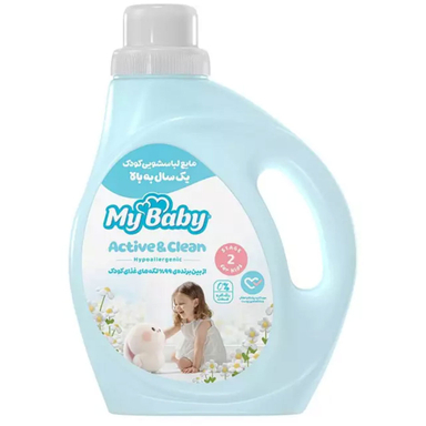 مایع لباسشويی مای بیبی كودک مدل پلی اتیلنی وزن 1000 گرم