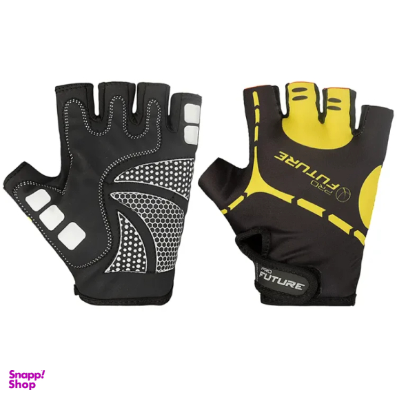 دستکش دوچرخه سواری PRO BIKE کد 12 رنگ مشکی زرد