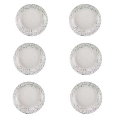 بشقاب غذاخوری گلدن اپال مدل گل ریز goud بسته ۶ عددی