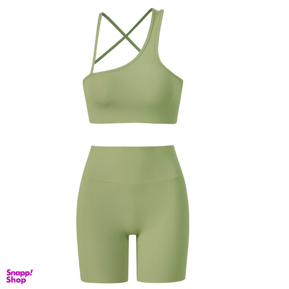 ست نیم تنه و شلوارک ورزشی زنانه ماییلدا مدل 5409-7106