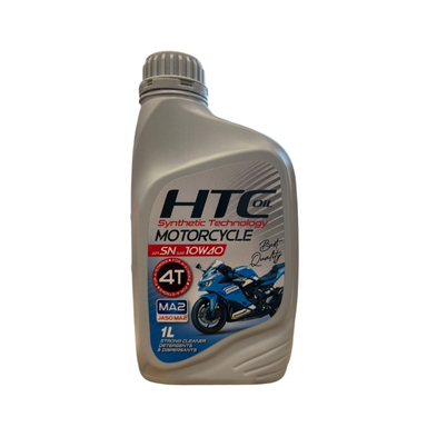 روغن موتور سیکلت اچ تی سی HTC مدل 10W40 SN JASO MA2 حجم 1 لیتر