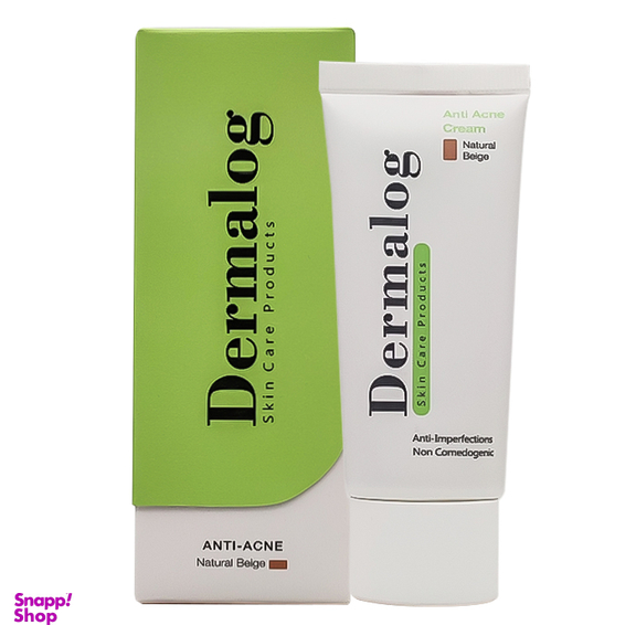 کرم ضد جوش درمالوگ مدل anti acne رنگ بژ طبیعی حجم 30 میلی لیتر