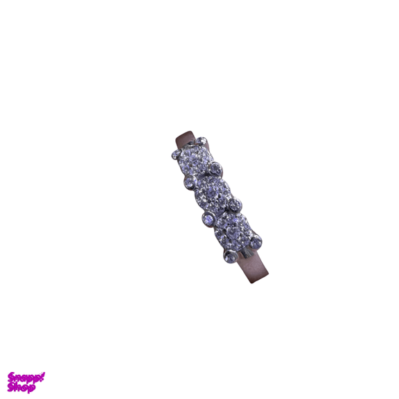 انگشتر نقره 925 عیار زنانه طرح نگین درشت کد roj1311
