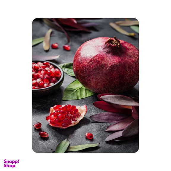 ماوس پد اطلس آبی طرح شب یلدا و نقاشی انار و گل مدل T7276