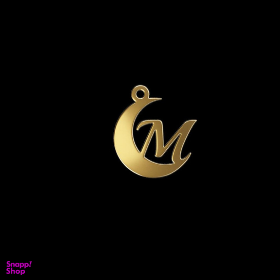 آویز گردنبند طلا 18 عیار زنانه مدوپد مدل M کد kc18991