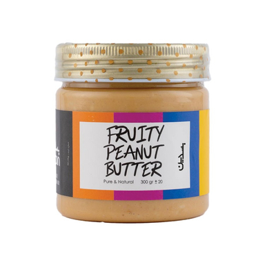 کره بادام زمینی میوه ای بسدین وزن 300 گرم