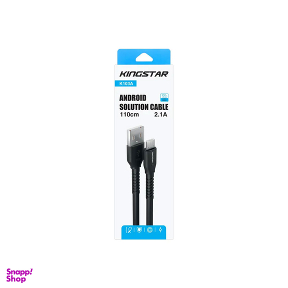 کابل تبدیل USB به microUSB کینگ استار مدل K103A طول 1.1 متر