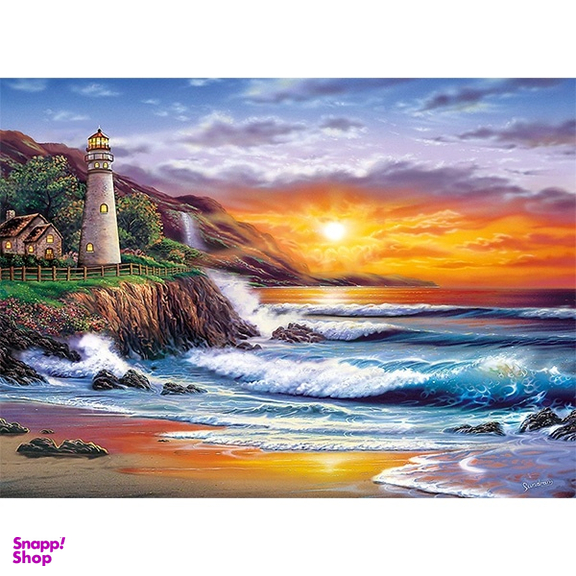 پازل 1000 تکه کلمنتونی مدل Lighthouse at sunset کد 39368