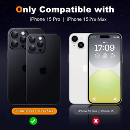 محافظ لنز دوربین بوف مدل HD-ColorLenz مناسب برای گوشی موبایل اپل Iphone 15 Pro Max / 15 Pro