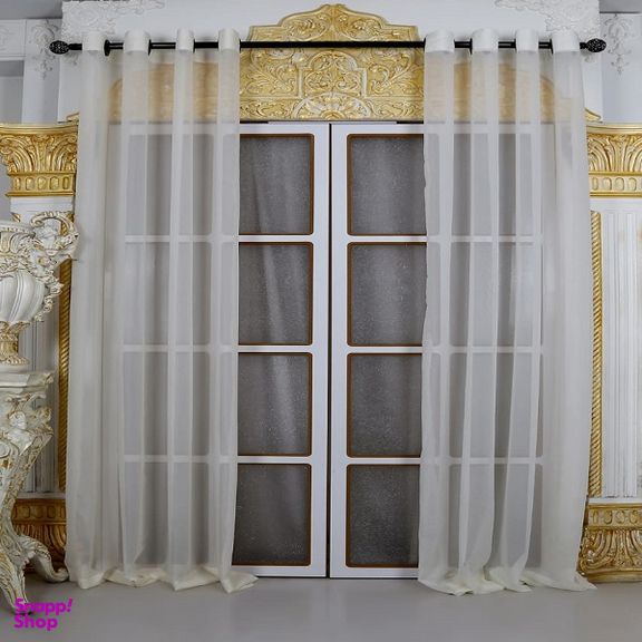 پرده مدل حریر ساده کد HS01 سایز 280x140 سانتی متر